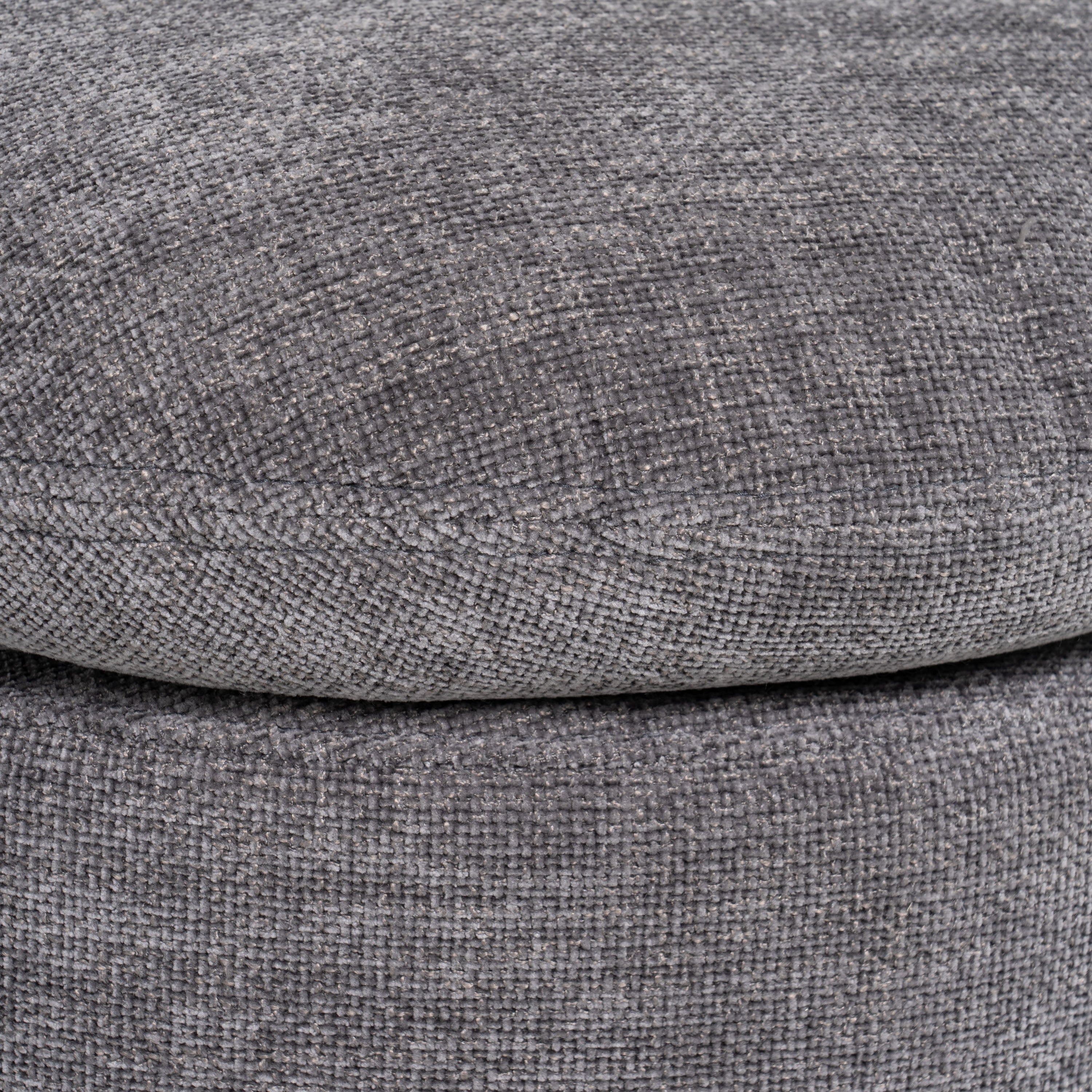 Norris - Modern Dark Grey Fabric Swivel Dining Chair - image 2