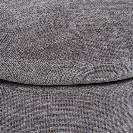 Norris - Modern Dark Grey Fabric Swivel Dining Chair - image 2