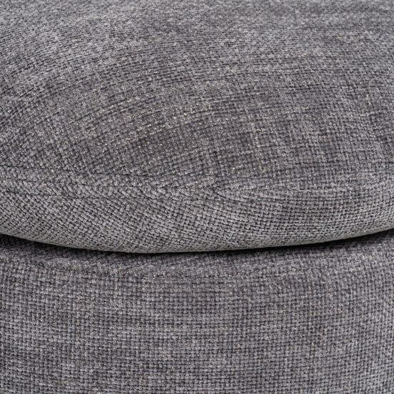 Norris - Modern Dark Grey Fabric Swivel Dining Chair - image 2