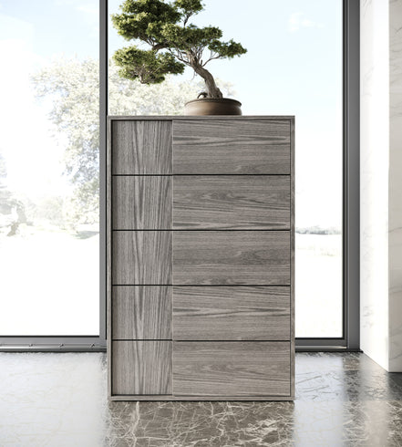 Asus - Italian Modern Elm Grey Chest - image 3