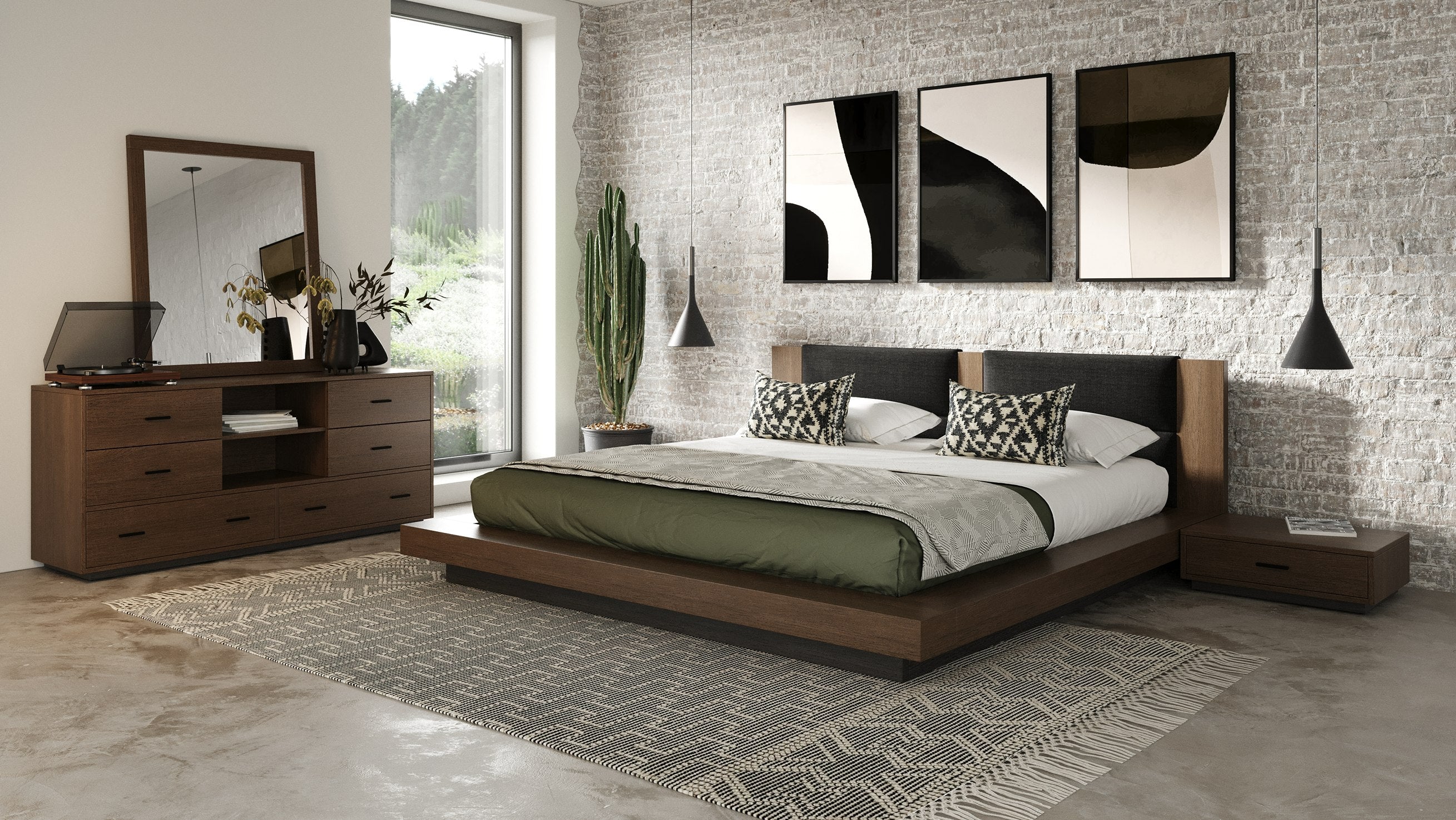 Fantasia - Contemporary Dark Walnut Dresser - image 3