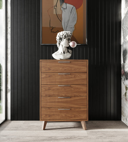 Soria Mid-Century Walnut Chest - image 5