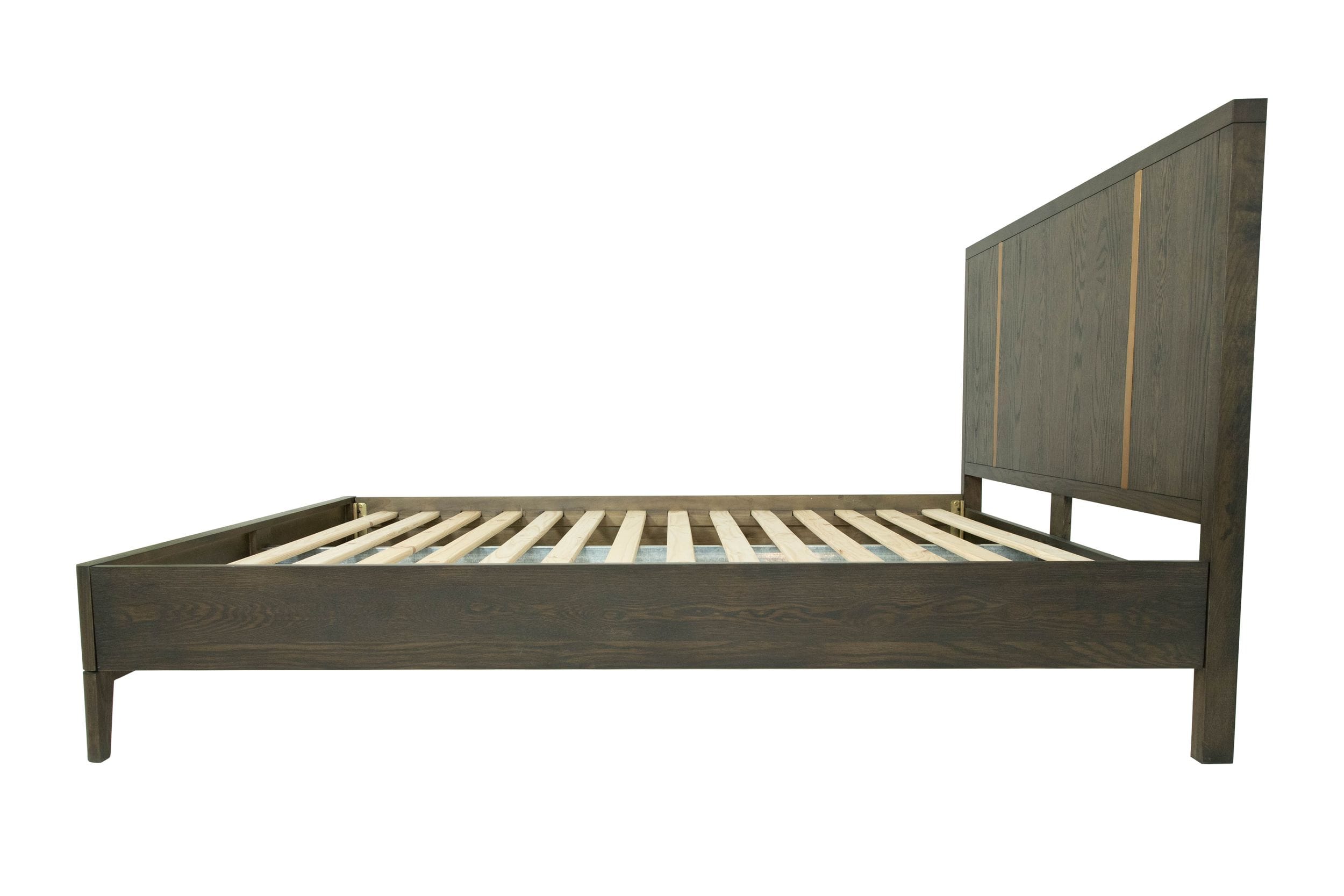 Oakley - Mid-Century Eastern King Size Dark Brown Bed - image 2