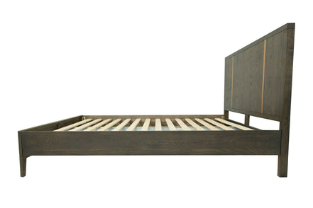 Oakley - Mid-Century Eastern King Size Dark Brown Bed - image 2