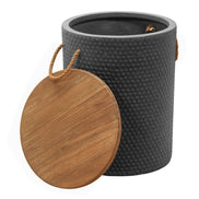 Beban Side Table Natural & Black