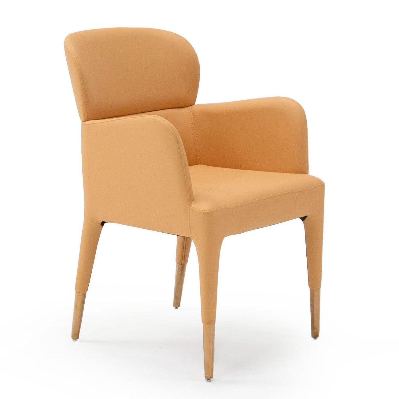 Ogden - Modern Peach & Rosegold Dining Armchair - image 4