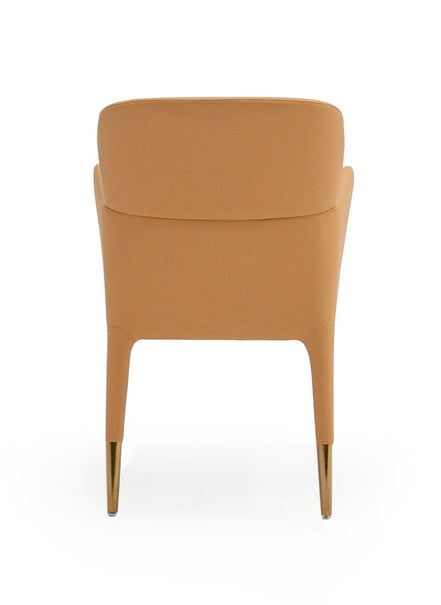Ogden - Modern Peach & Rosegold Dining Armchair - image 2