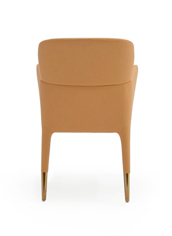 Ogden - Modern Peach & Rosegold Dining Armchair - image 2