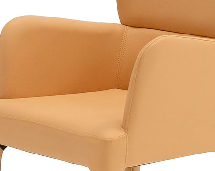 Ogden - Modern Peach & Rosegold Dining Armchair - image 3