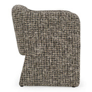 Oldford - Modern Beige + Black Fabric Dining Chair - image 2