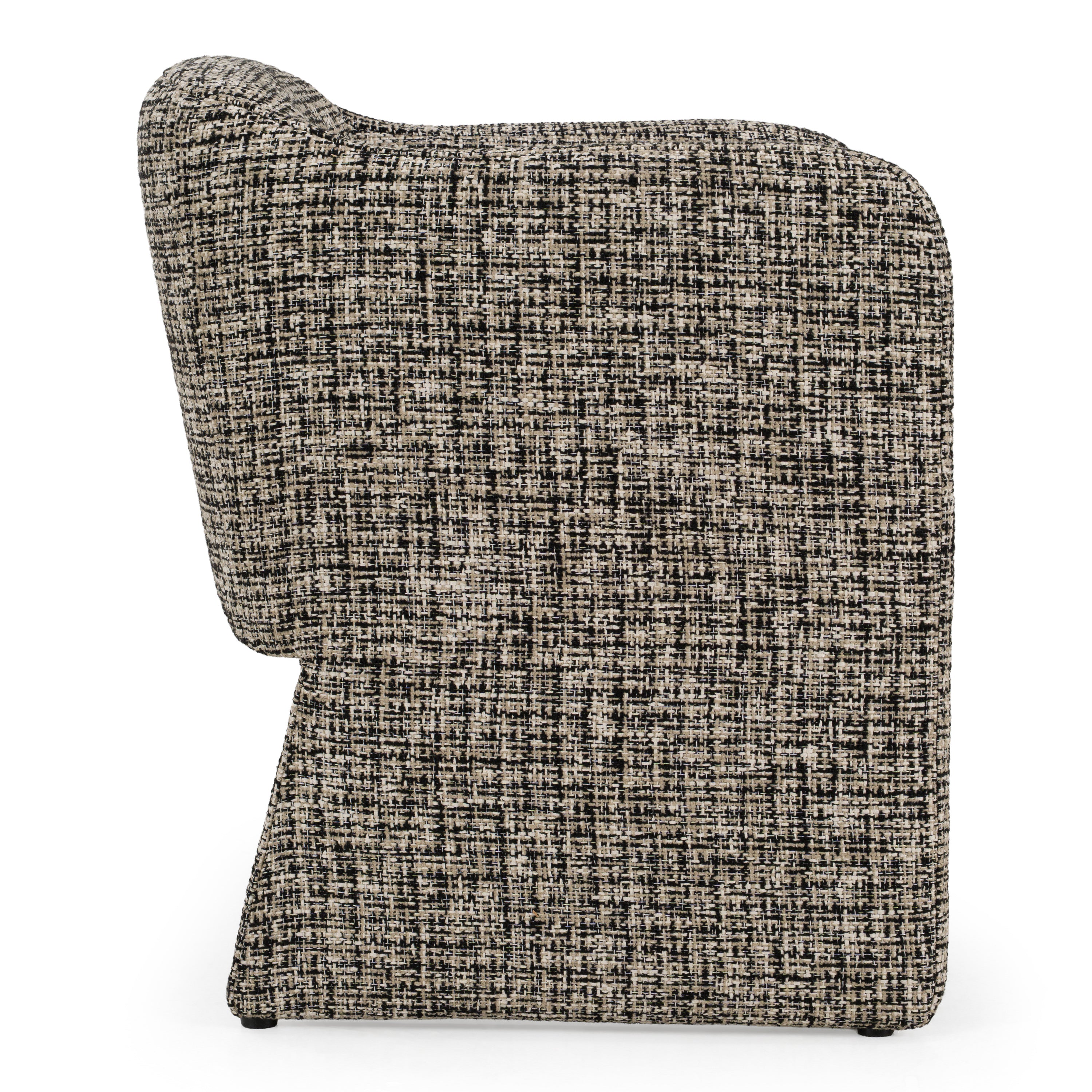 Oldford - Modern Beige + Black Fabric Dining Chair - image 2