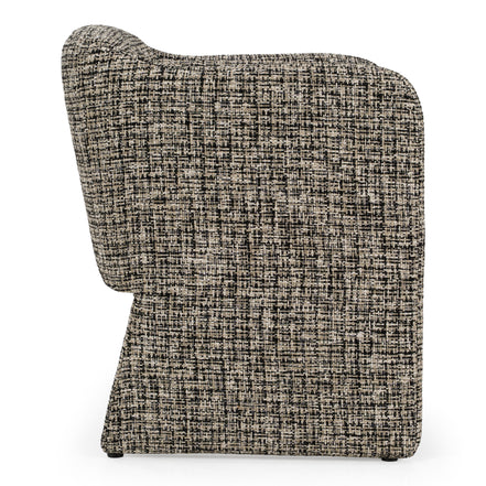 Oldford - Modern Beige + Black Fabric Dining Chair - image 2
