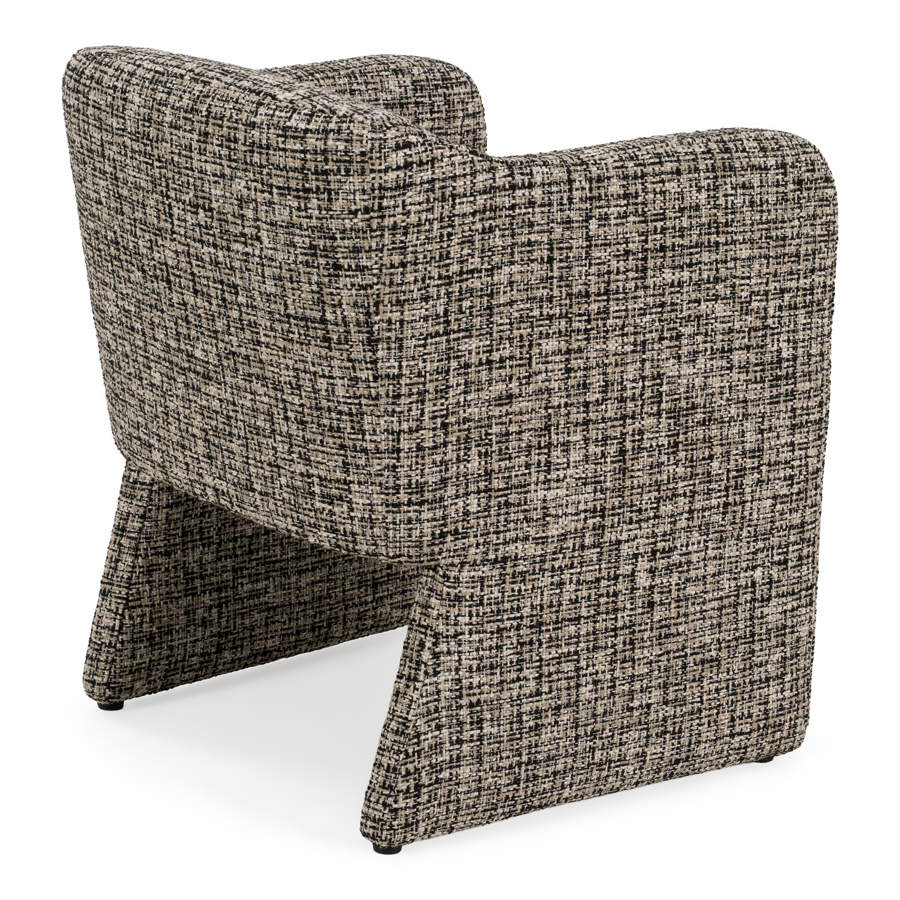 Oldford - Modern Beige + Black Fabric Dining Chair - image 3