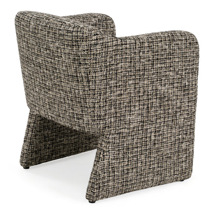 Oldford - Modern Beige + Black Fabric Dining Chair - image 3