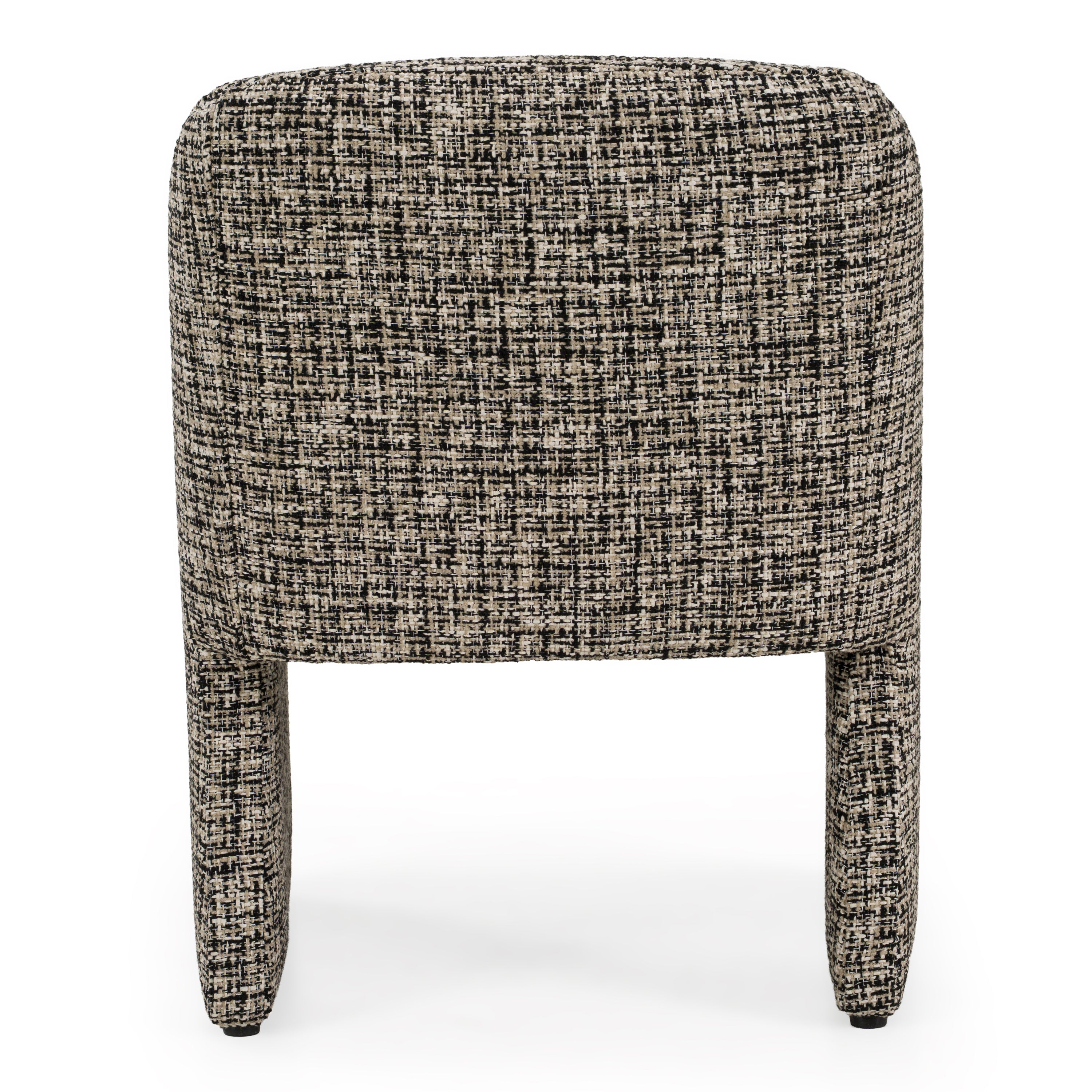 Oldford - Modern Beige + Black Fabric Dining Chair - image 4