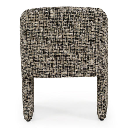 Oldford - Modern Beige + Black Fabric Dining Chair - image 4