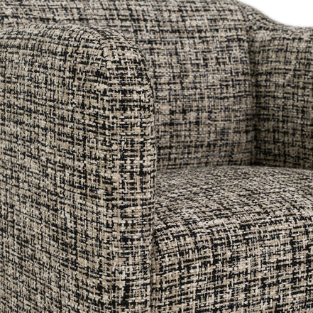 Oldford - Modern Beige + Black Fabric Dining Chair - image 5