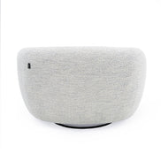 Omaha - Modern Swivel Off White Fabric Chair - image 2