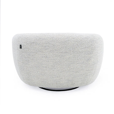 Omaha - Modern Swivel Off White Fabric Chair - image 2