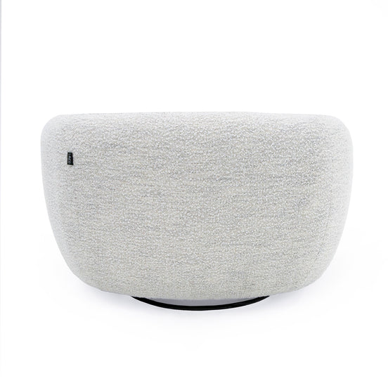 Omaha - Modern Swivel Off White Fabric Chair - image 2