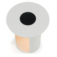 Onza - Outdoor White End Table w/ Solar Light - image 4