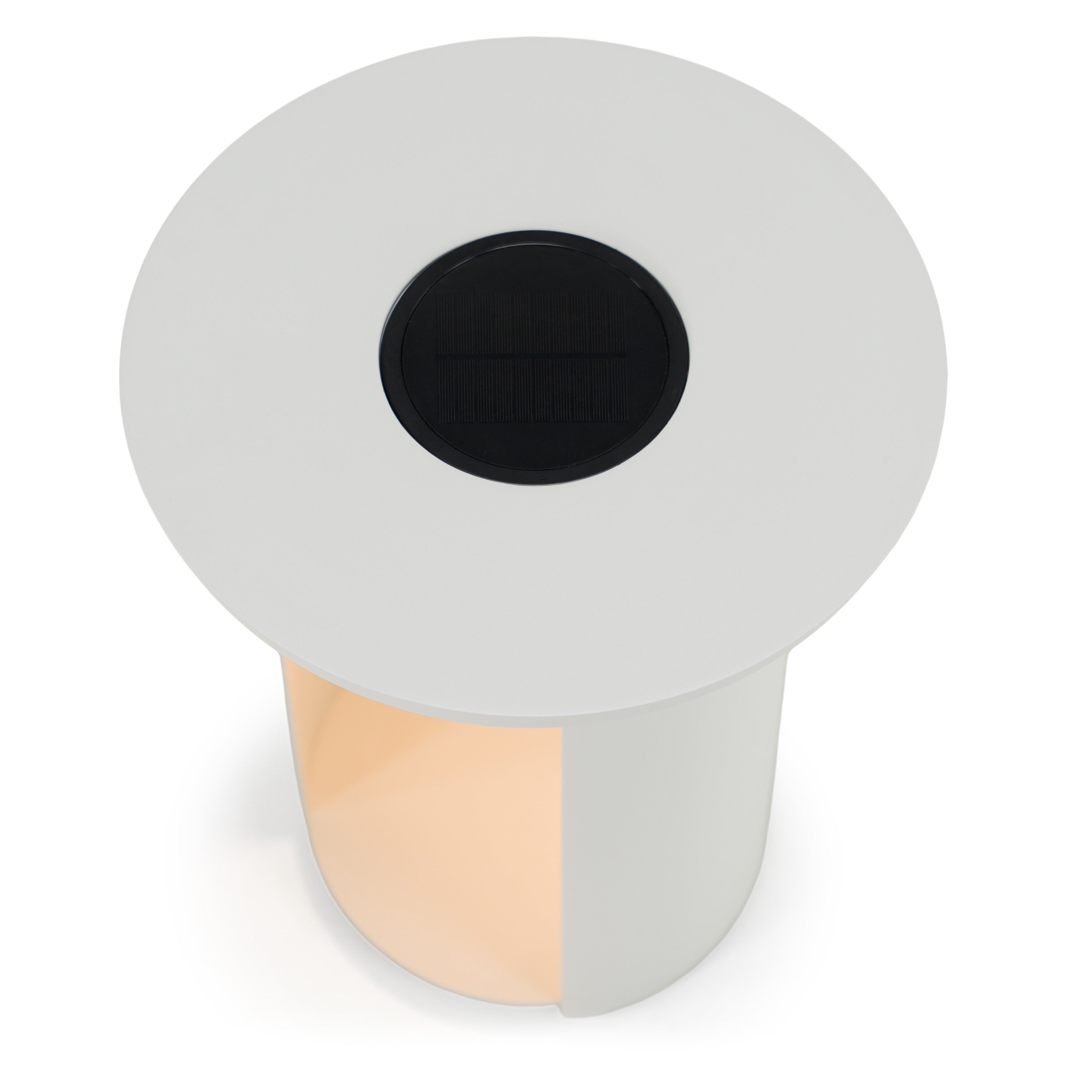 Onza - Outdoor White End Table w/ Solar Light - image 4