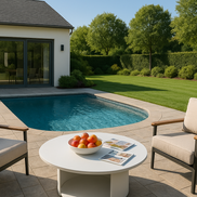 Onza - Outdoor White Coffee Table
