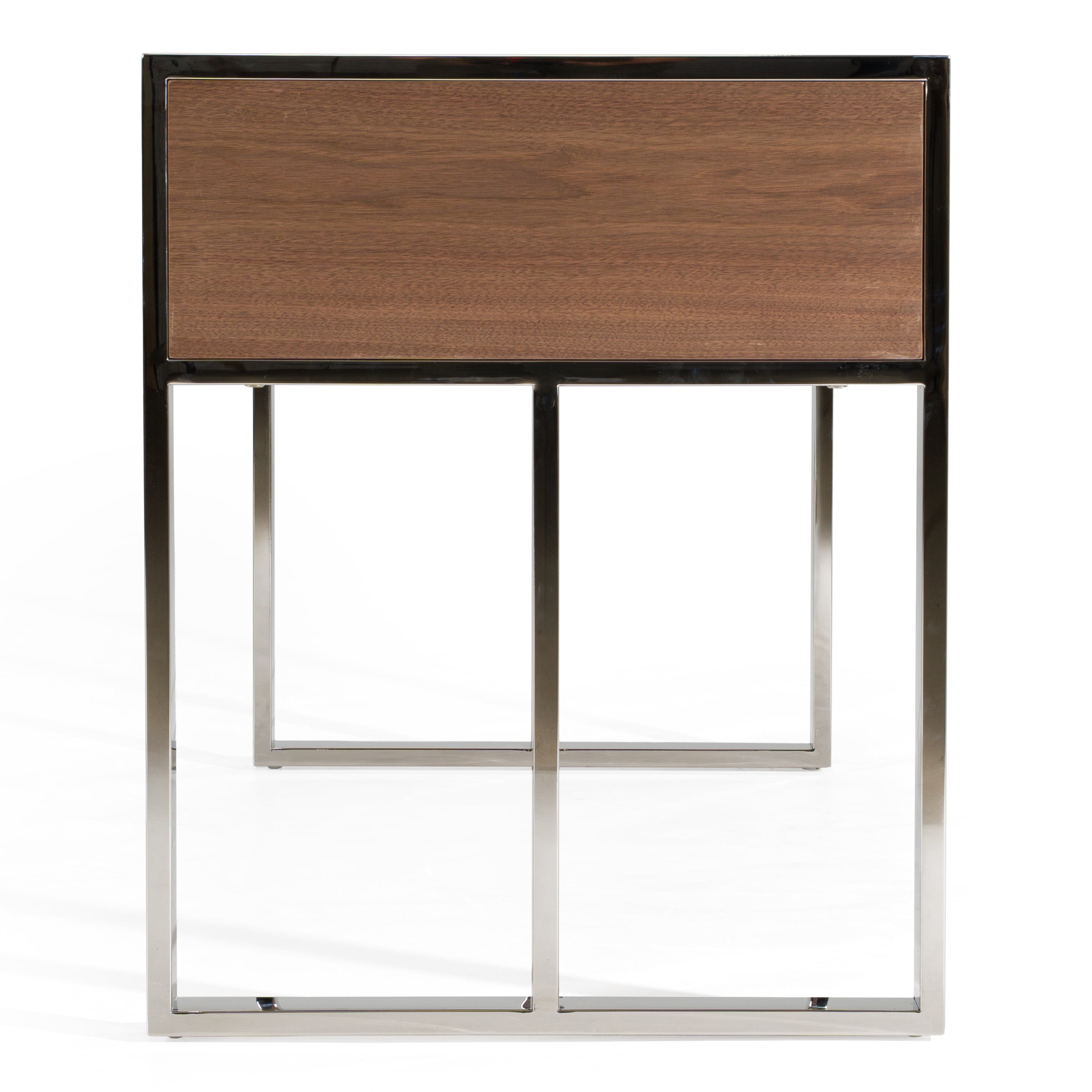 Orcutt - Modern Walnut & Stainless Steel Desk - image 4