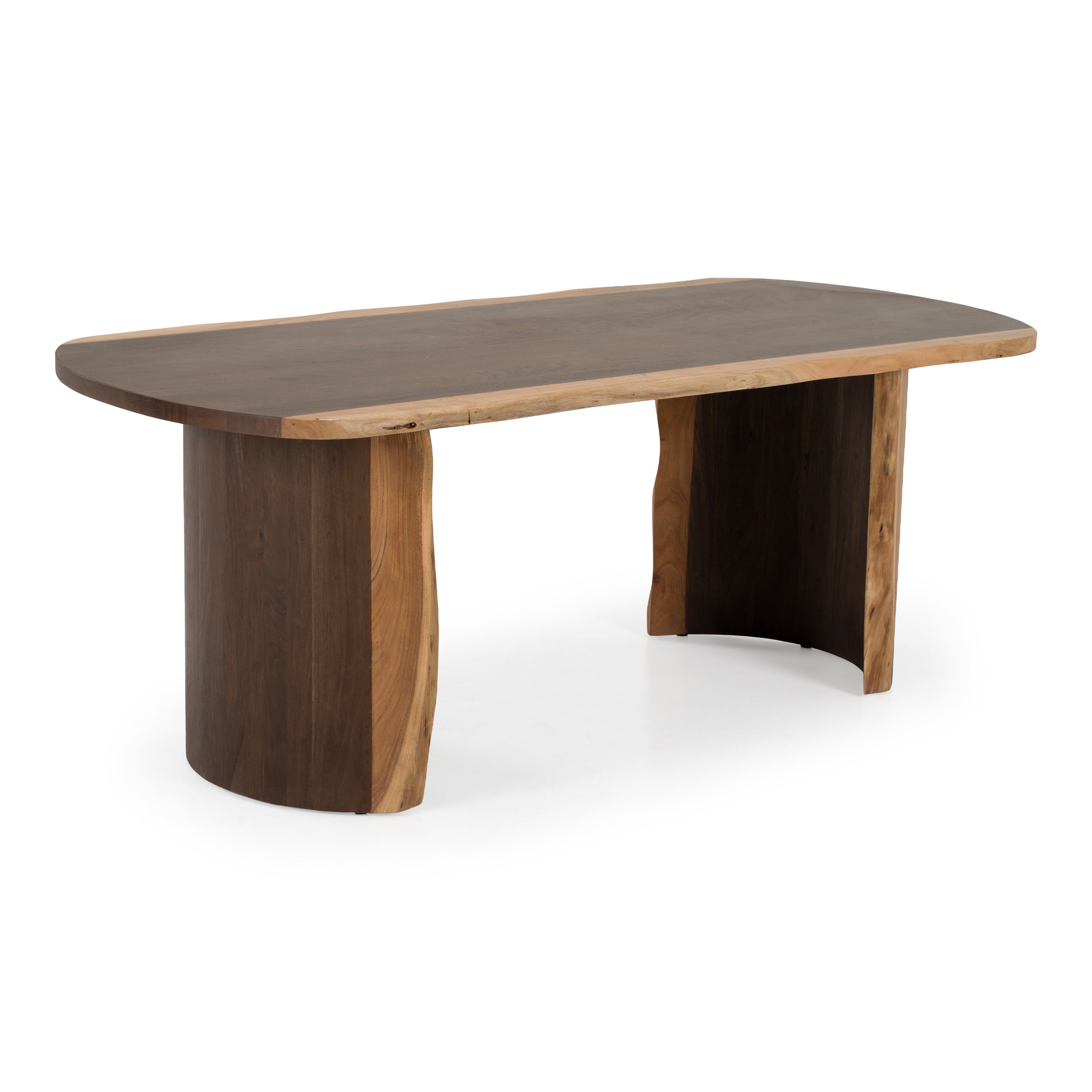 Orville - Modern Live Edge Acacia Dining Table - image 5