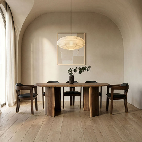 Orville - Modern Live Edge Acacia Dining Table - image 2