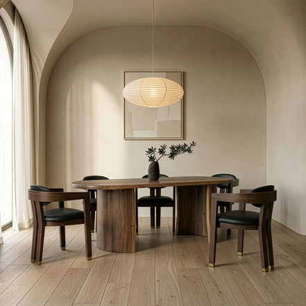 Orville - Modern Live Edge Acacia Dining Table - image 3