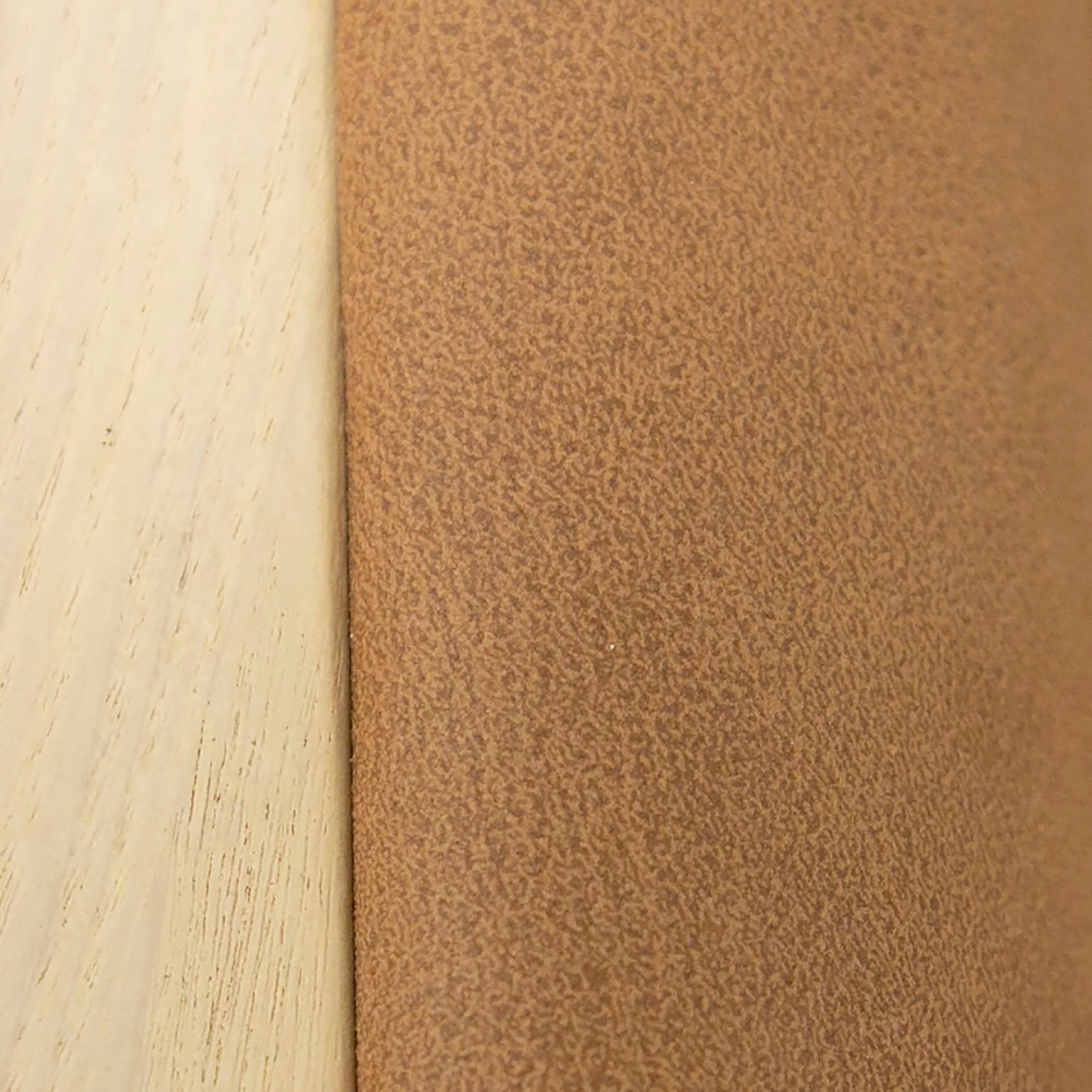 Osaka - Modern Natural Ash + Rust Fabric Dining Chair