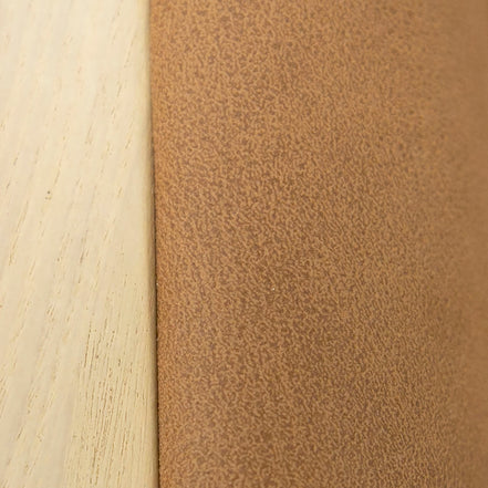 Osaka - Modern Natural Ash + Rust Fabric Dining Chair
