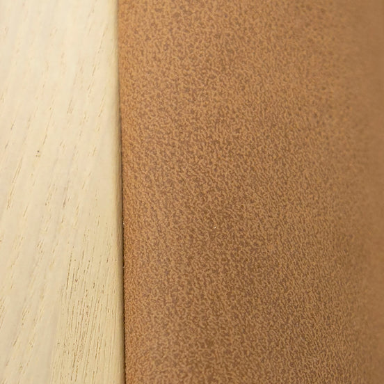 Osaka - Modern Natural Ash + Rust Fabric Dining Chair