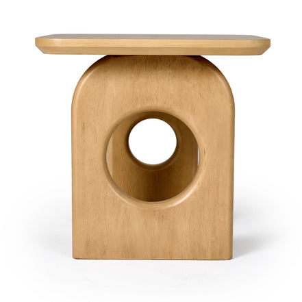 Oshana - Modern White Oak End Table - image 2
