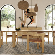 Oshana - Modern White Oak Dining Table - image 2