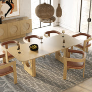 Oshana - Modern White Oak Dining Table