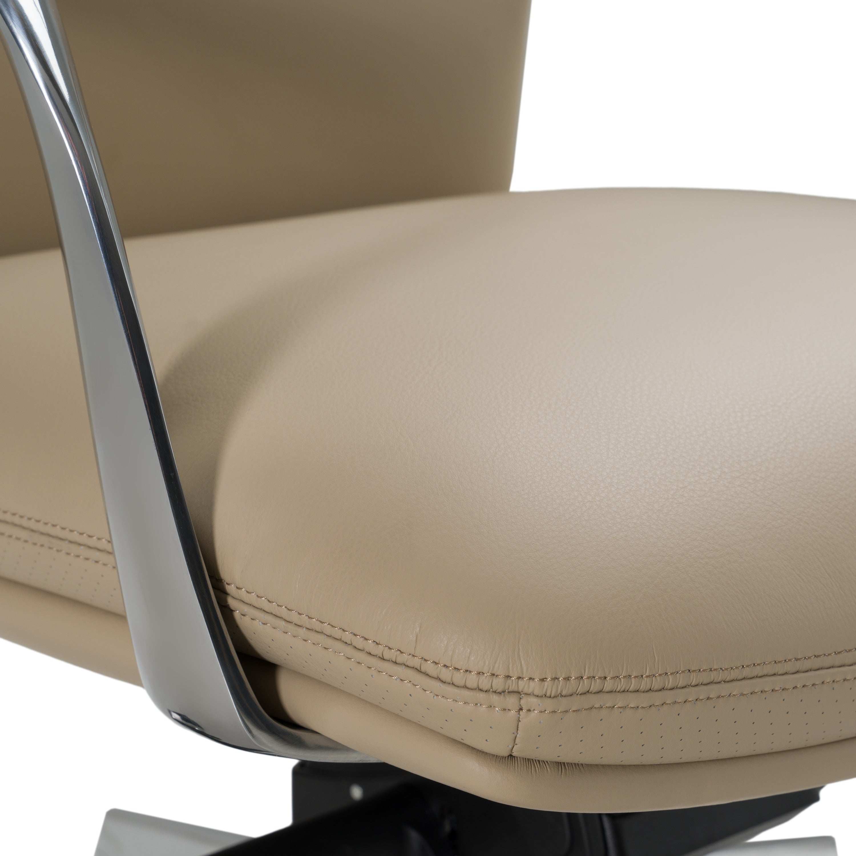 Ozark - Modern Tan Vegan Leather Office Chair - image 4