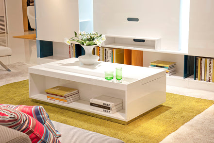 Nancy Modern White Coffee Table - image 4