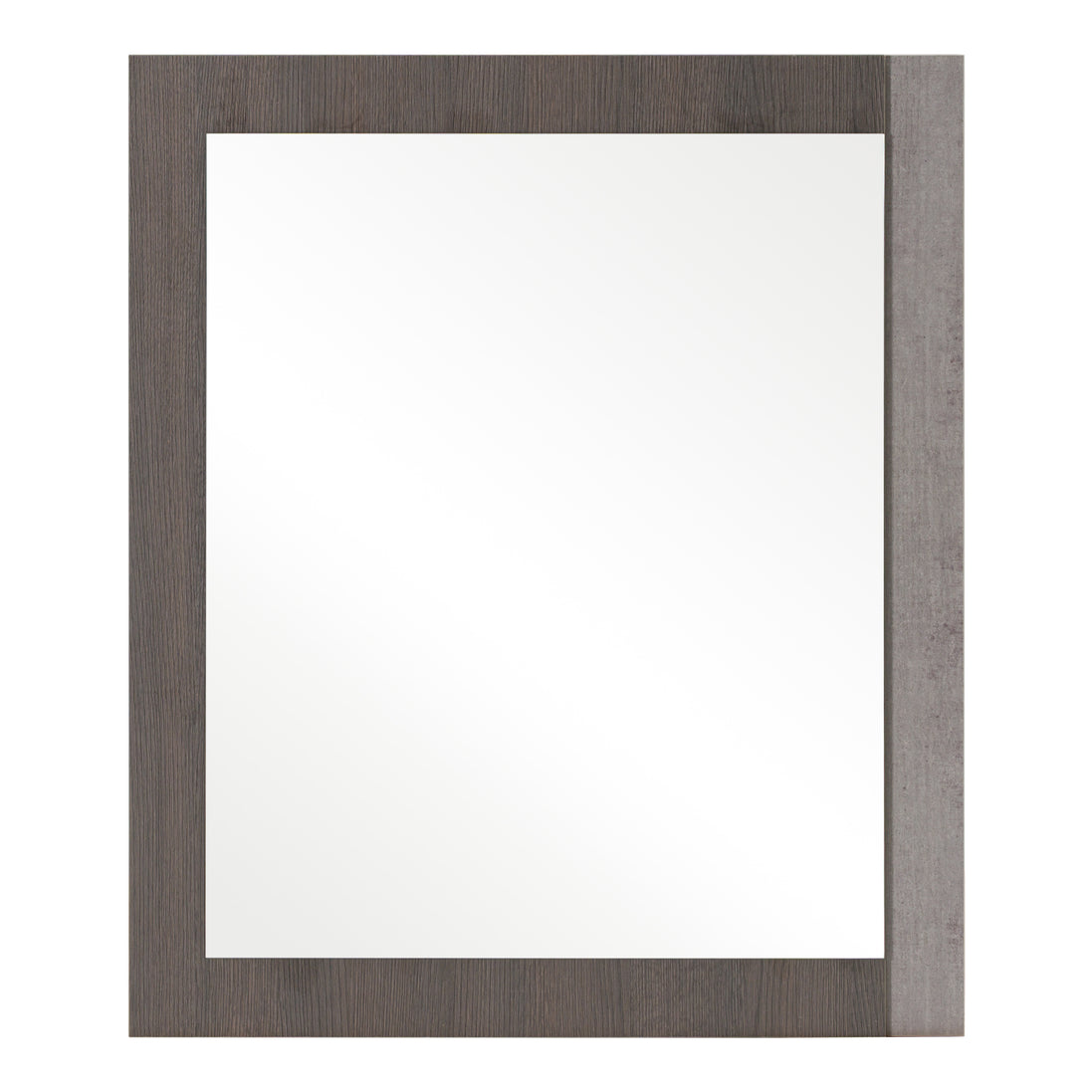 Palermo Italian Modern Faux Concrete & Grey Mirror