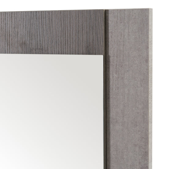 Palermo Italian Modern Faux Concrete & Grey Mirror - image 2
