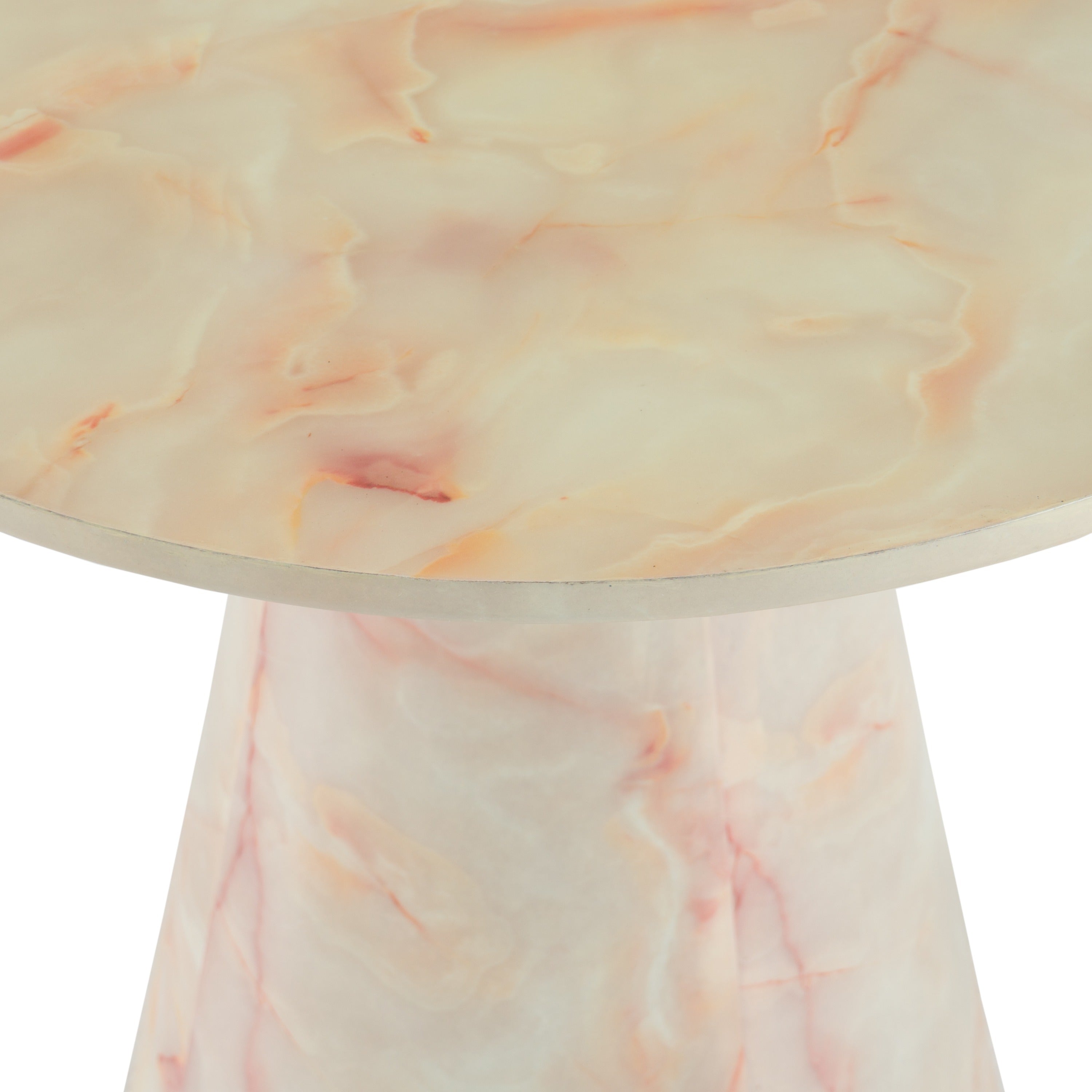 Pampa - Modern Faux Marble End Table - image 2