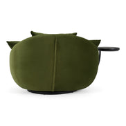 Pascal Modern Round Green Velvet Swivel Lounge Chair - image 3