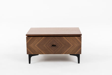 Paula - Mid-Century Walnut Nightstand - image 2