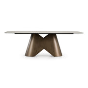 Paulsen - Modern Ceramic + Brass Dining Table - image 2
