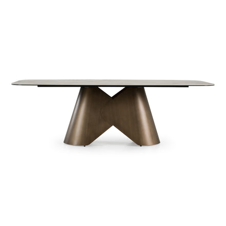 Paulsen - Modern Ceramic + Brass Dining Table - image 2
