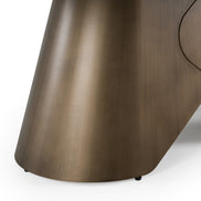 Paulsen - Modern Ceramic + Brass Dining Table - image 5