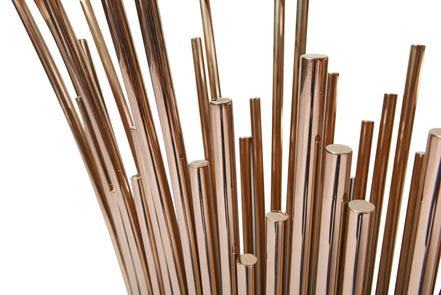Paxton - Modern Glass + Rosegold Console Table - image 5