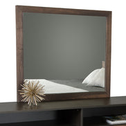 Wharton Modern Dark Aged Oak Mirror