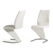 Penn - Modern White Leatherette Dining Chair (Set of 2) - image 2